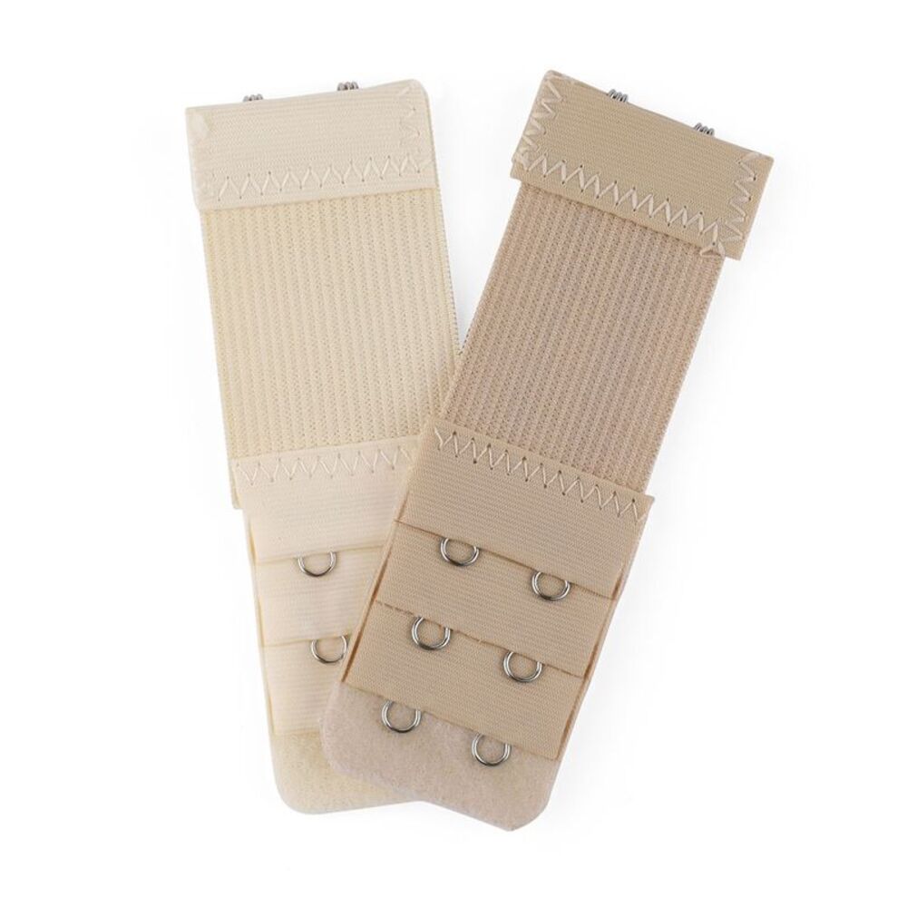 2pcs Bra Strap Extenders Set 3 Rows Elastic Bra Hook Extensions 2-hooks